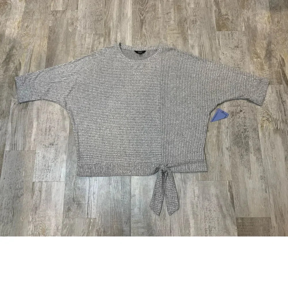 NWT Vera Wang women’s tie front 3/4 sleeve sweater XXL - Picture 9 of 12